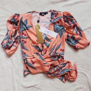 Pat Bo Coral Tropical Blouse